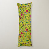 Coussins Longs Fleurs sauvages et papillons de nuit en vert (Dos (Vertical))