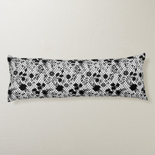 Coussins Longs Fleurs sur net 01.wx4 Blanc BG (Dos)