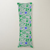 Coussins Longs Fleurs sur net green.01.b FNG01A.LGrey BG (Devant (Vertical))