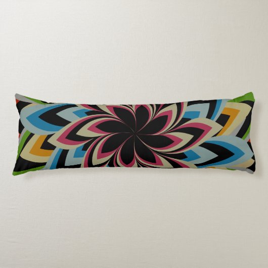 COUSSINS LONGS FLEURS TOURBILLON COLORÉES (Devant)