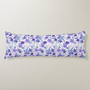 Coussins Longs Fleurs violettes