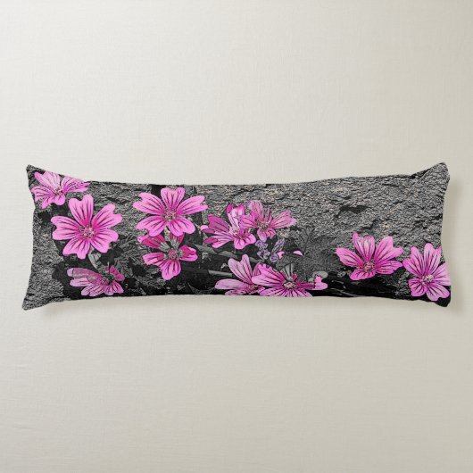 Coussins Longs Fleurs violettes (Devant)