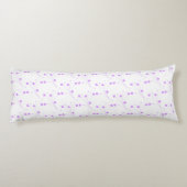 Coussins Longs Fleurs violettes Lilac, Petite Impression Florale (Dos)
