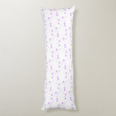Coussins Longs Fleurs violettes Lilac, Petite Impression Florale (Dos (Vertical))