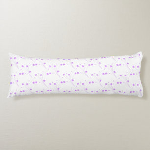 Coussins Longs Fleurs violettes Lilac, Petite Impression Florale