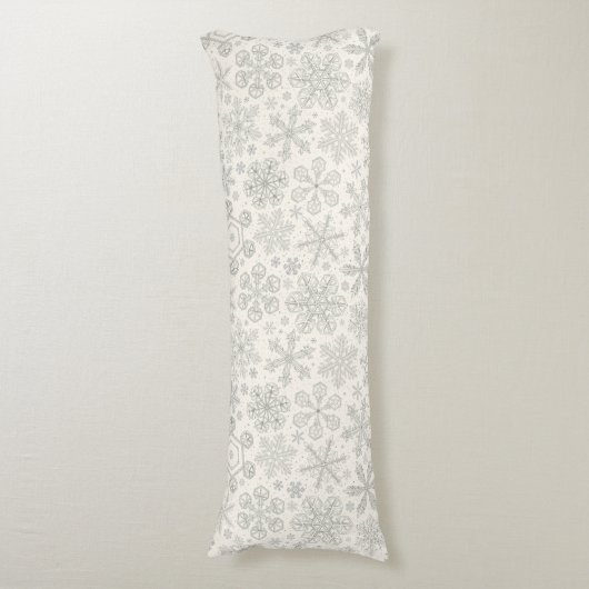 Coussins Longs Flocon de neige (Devant (Vertical))