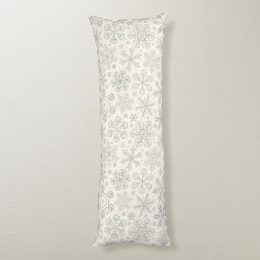 Coussins Longs Flocon de neige (Dos (Vertical))