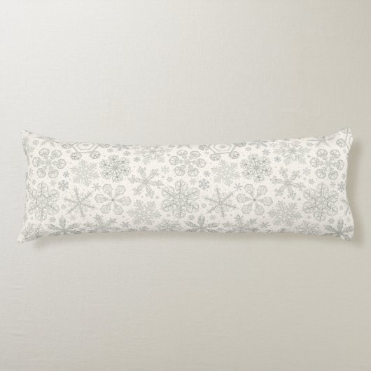 Coussins Longs Flocon de neige (Devant)