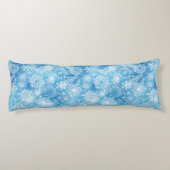 Coussins Longs Flocon de neige bleu (Dos)