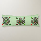 Coussins Longs Flocon de Noël Mandala (Dos)