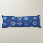Coussins Longs flocons de Noël dans votre lit (Dos)
