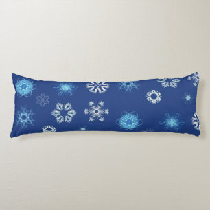 Coussins Longs flocons de Noël dans votre lit