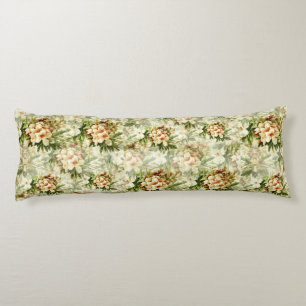 Coussins Longs Floral blanc vintage victorien