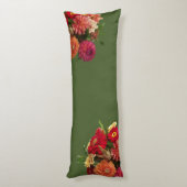 Coussins Longs Floral chaud (Dos (Vertical))