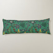 Coussins Longs Floral continu fleurs motif vert arrière - plan (Dos)