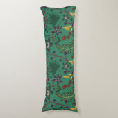 Coussins Longs Floral continu fleurs motif vert arrière - plan (Devant (Vertical))