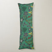 Coussins Longs Floral continu fleurs motif vert arrière - plan (Dos (Vertical))