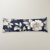 Coussins Longs Floral en bleu (Dos)