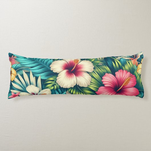Coussins Longs Floral hawaïen/tropical (Devant)