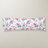 Coussins Longs floral pillow, flower print pillow, decorative (Dos)