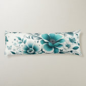 Coussins Longs Floral turquoise (Dos)