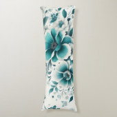 Coussins Longs Floral turquoise (Devant (Vertical))