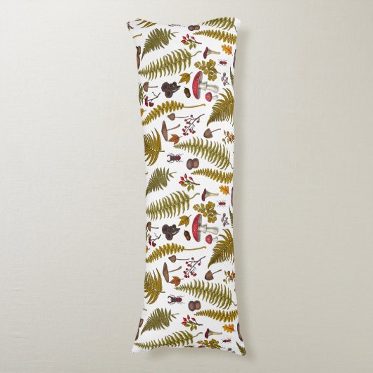 Coussins Longs Flore et faune boisées 2 (Devant (Vertical))