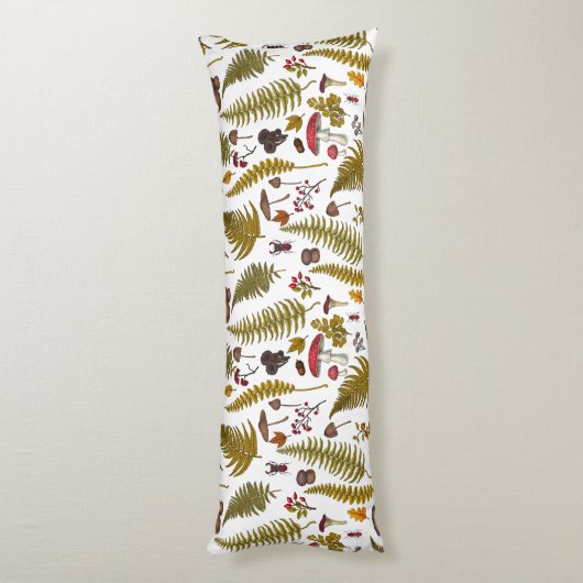 Coussins Longs Flore et faune boisées 2 (Dos (Vertical))