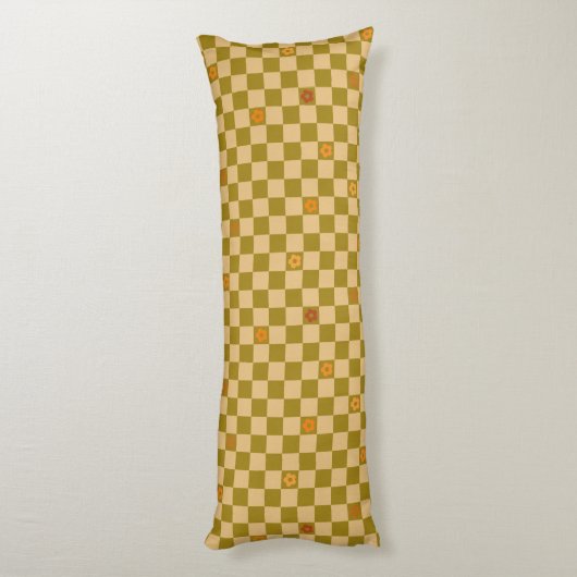 Coussins Longs Flowe Checkered Pattern - No. 02 (Dos (Vertical))