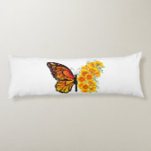 Coussins Longs Flower Butterfly with Yellow California Poppy (Dos)