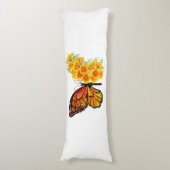 Coussins Longs Flower Butterfly with Yellow California Poppy (Devant (Vertical))