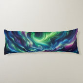 Coussins Longs Flux Aurora Borealis : Fente auriculaire Nord (Dos)
