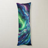 Coussins Longs Flux Aurora Borealis : Fente auriculaire Nord (Dos (Vertical))