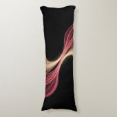 Coussins Longs Flux Éternel d'Amour — Art Romantique Abstrait (Devant (Vertical))
