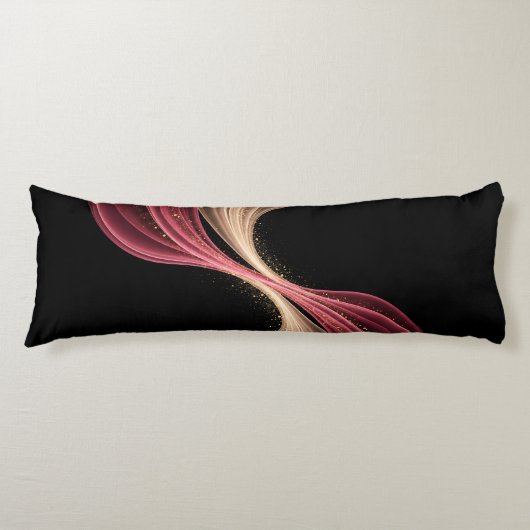 Coussins Longs Flux Éternel d'Amour — Art Romantique Abstrait (Devant)