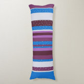 Coussins Longs Fond à motif rayé vibrant (Devant (Vertical))