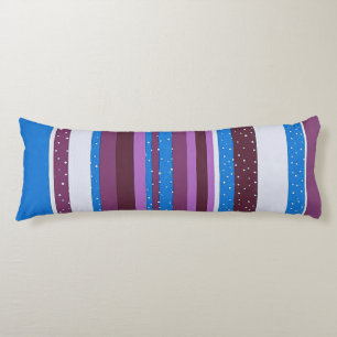 Coussins Longs Fond à motif rayé vibrant