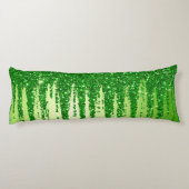 Coussins Longs Fond goutte à goutte de paillettes vertes avec sci (Dos)