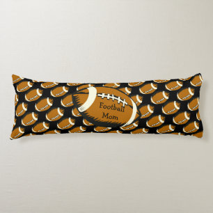Coussins Longs Football maman Brown et Black Sports Body Oreiller