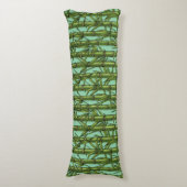 Coussins Longs Forêt de bambou sur bleu clair (Devant (Vertical))