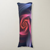 Coussins Longs Forme De Vortex Abstrait Rouge Et Bleu (Devant (Vertical))