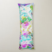 Coussins Longs Formes de couleurs douces sur un bouillon de lait (Dos (Vertical))