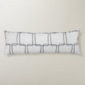 Coussins Longs Formes et rayures abstraites modernes (Dos)