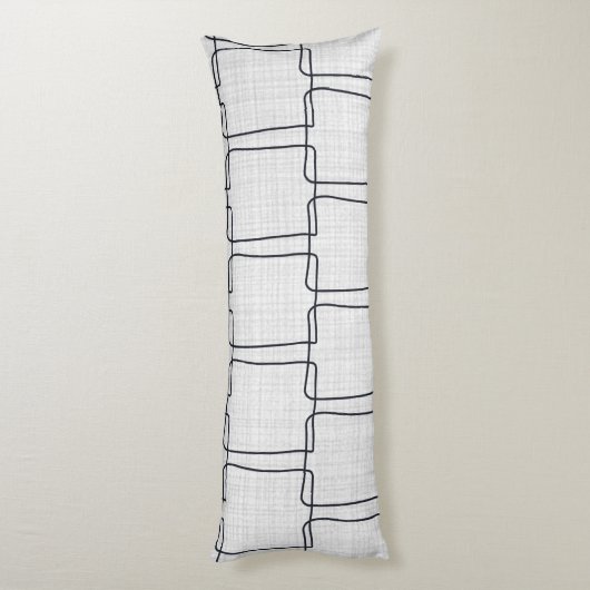 Coussins Longs Formes et rayures abstraites modernes (Dos (Vertical))