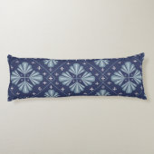 Coussins Longs Formes géométriques bleues motif (Dos)