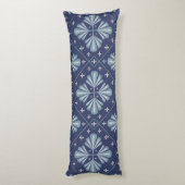 Coussins Longs Formes géométriques bleues motif (Dos (Vertical))