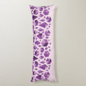 Coussins Longs Formes géométriques pourpres de bijou (Dos (Vertical))