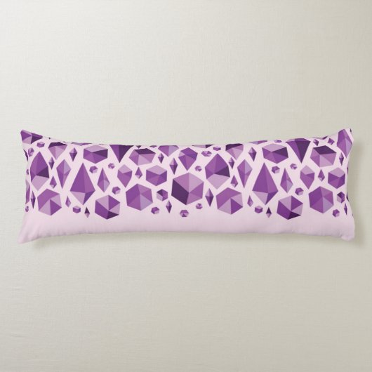 Coussins Longs Formes géométriques pourpres de bijou (Devant)