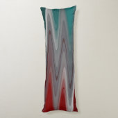 Coussins Longs Foule gris sur la turquoise bordeaux (Dos (Vertical))