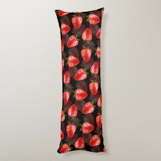 Coussins Longs Fraise (Dos (Vertical))